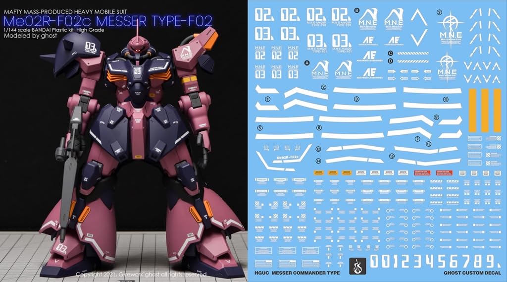 Amazon | ［HG 1：144］メッサーF02用 水転写式デカール - （1/144